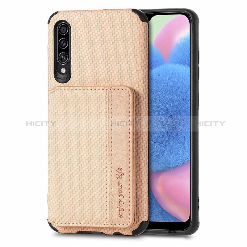 Samsung Galaxy A30S用極薄ソフトケース シリコンケース 耐衝撃 全面保護 マグネット式 バンパー S01D サムスン ゴールド