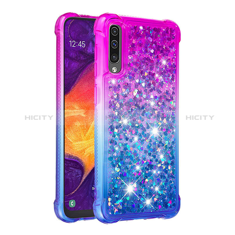 Samsung Galaxy A30S用シリコンケース ソフトタッチラバー ブリンブリン カバー S02 サムスン 