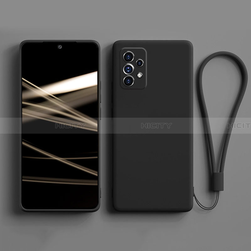 Samsung Galaxy A32 4G用360度 フルカバー極薄ソフトケース シリコンケース 耐衝撃 全面保護 バンパー S04 サムスン ブラック