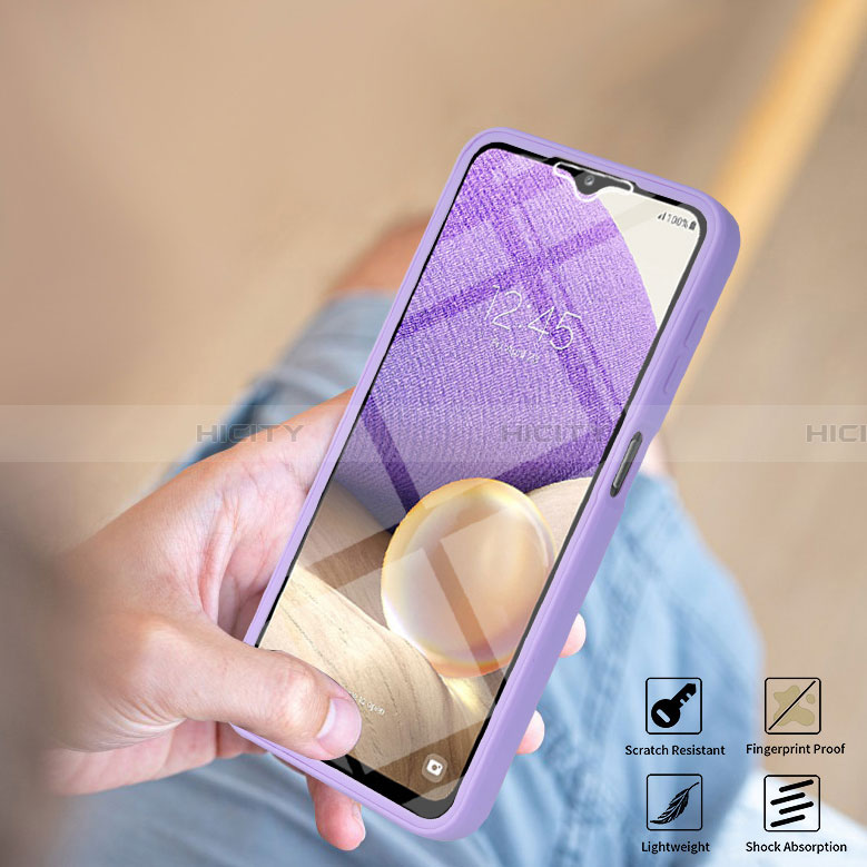 Samsung Galaxy A32 4G用360度 フルカバー ハイブリットバンパーケース クリア透明 プラスチック カバー MJ1 サムスン 