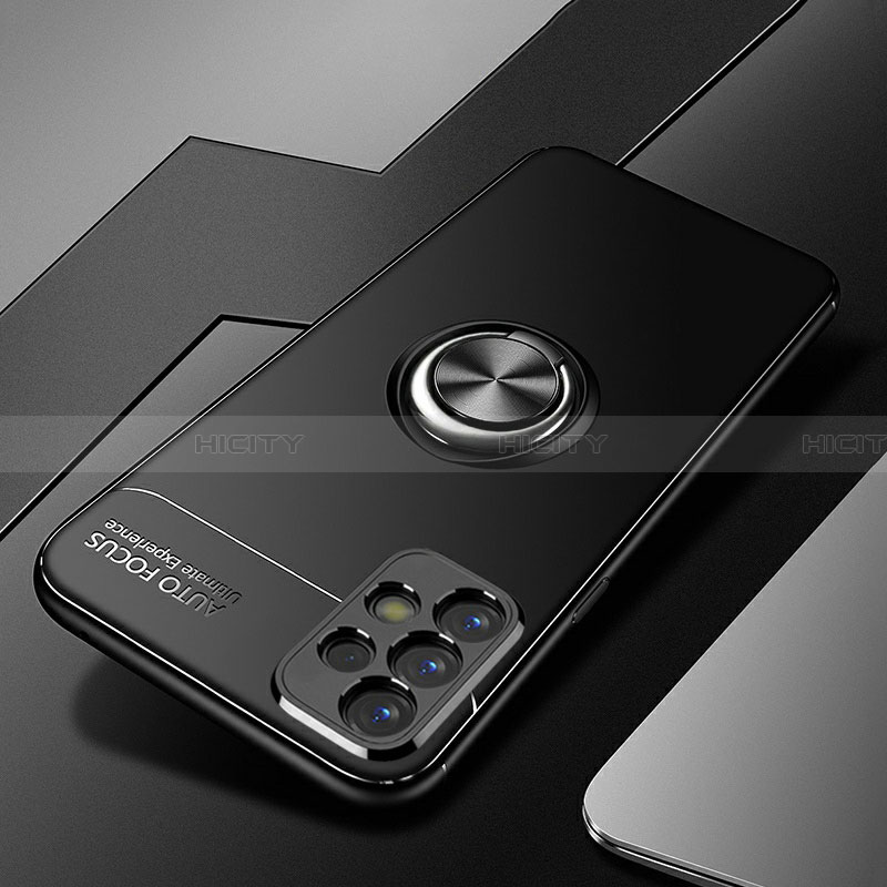 Samsung Galaxy A32 4G用極薄ソフトケース シリコンケース 耐衝撃 全面保護 アンド指輪 マグネット式 バンパー JM3 サムスン 