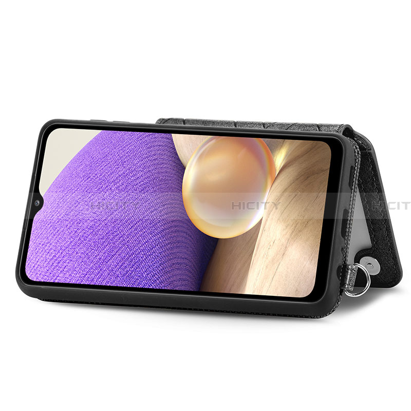 Samsung Galaxy A32 4G用極薄ソフトケース シリコンケース 耐衝撃 全面保護 マグネット式 バンパー S08D サムスン 
