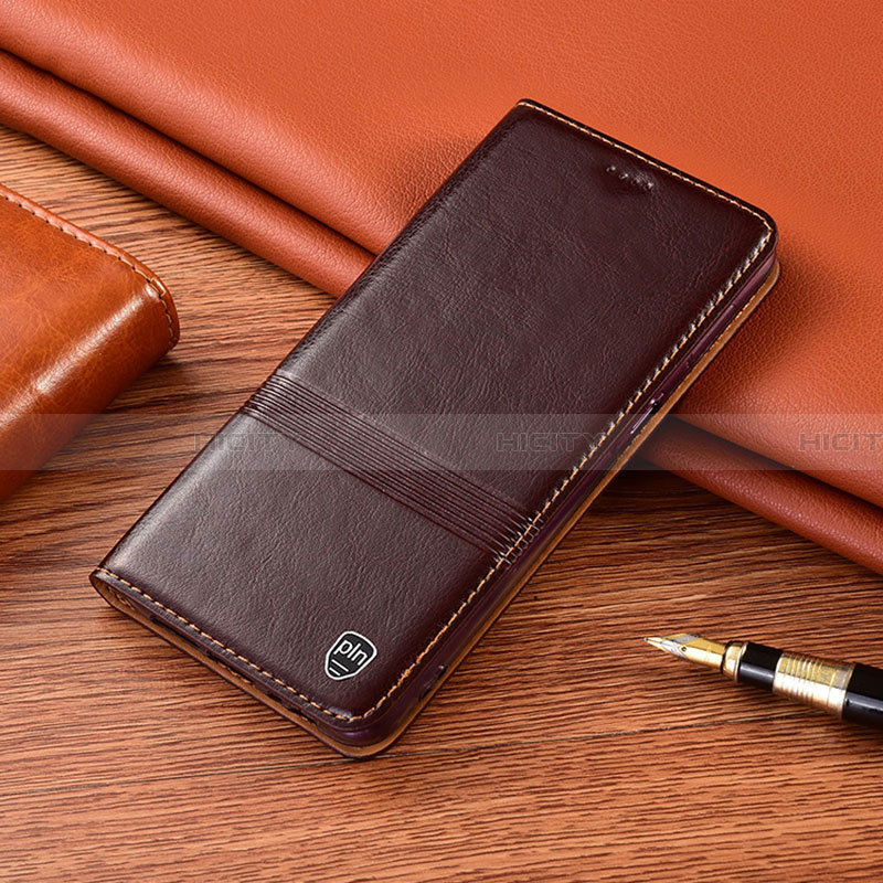 Samsung Galaxy A32 5G用手帳型 レザーケース スタンド カバー H05P サムスン ブラウン