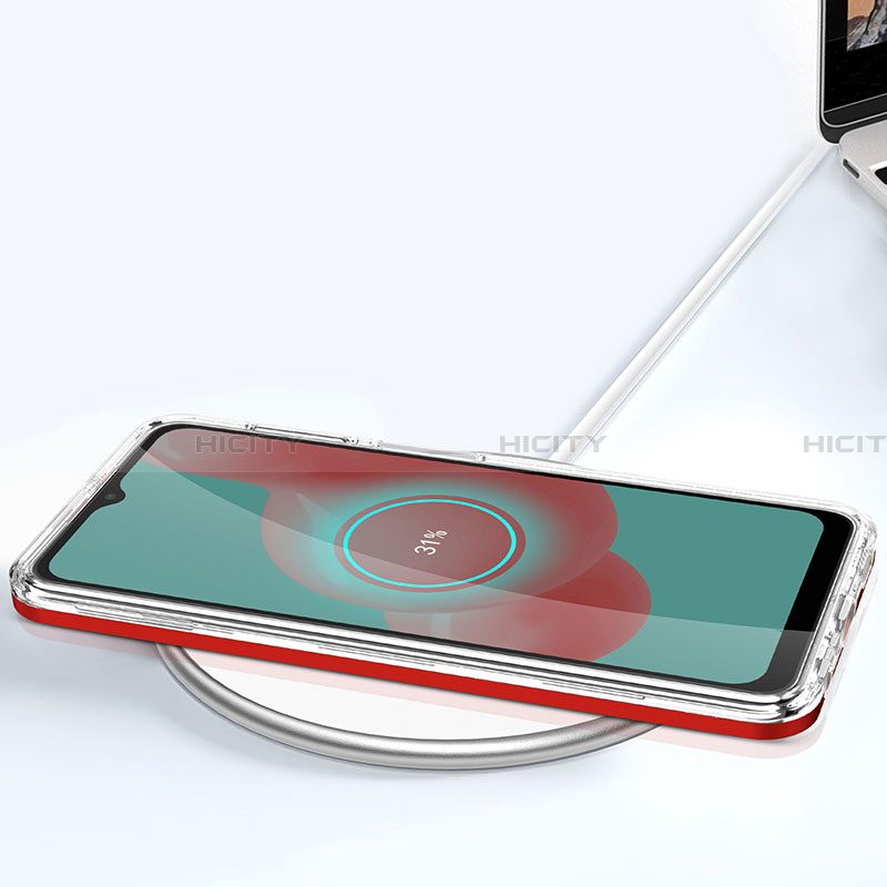 Samsung Galaxy A32 5G用ハイブリットバンパーケース クリア透明 プラスチック 鏡面 カバー MQ1 サムスン 