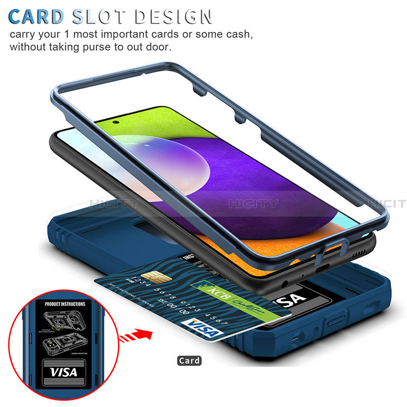 Samsung Galaxy A32 5G用ハイブリットバンパーケース プラスチック アンド指輪 マグネット式 MQ5 サムスン 