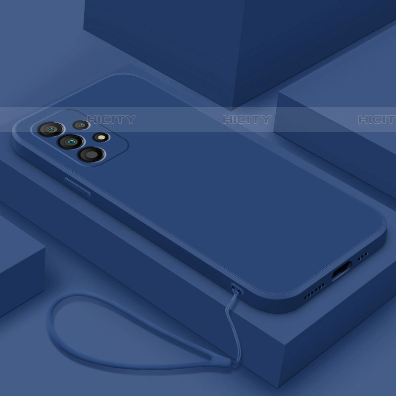 Samsung Galaxy A33 5G用360度 フルカバー極薄ソフトケース シリコンケース 耐衝撃 全面保護 バンパー S05 サムスン ネイビー