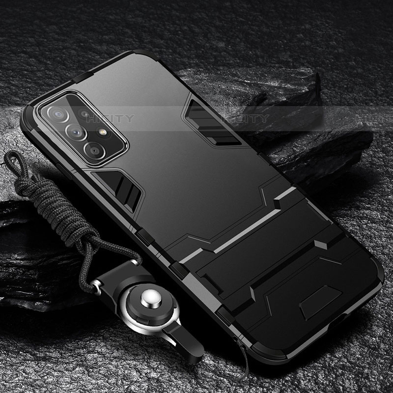 Samsung Galaxy A33 5G用ハイブリットバンパーケース スタンド プラスチック 兼シリコーン カバー R01 サムスン 