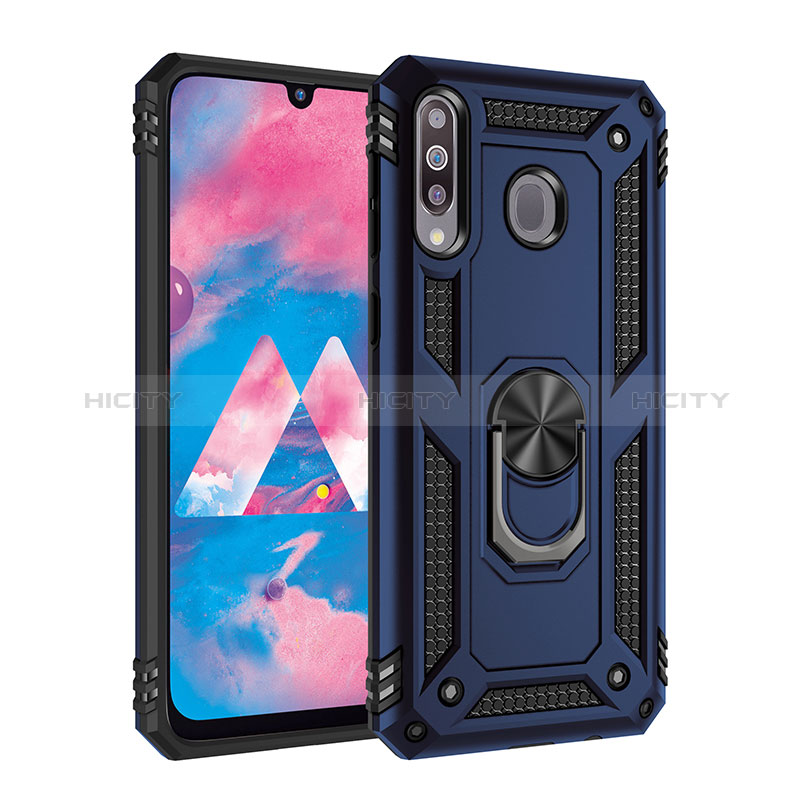 Samsung Galaxy A40s用ハイブリットバンパーケース プラスチック アンド指輪 マグネット式 MQ3 サムスン 