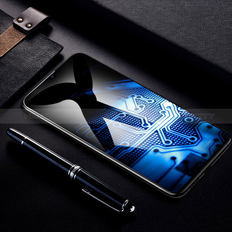Samsung Galaxy A40s用強化ガラス フル液晶保護フィルム F05 サムスン ブラック