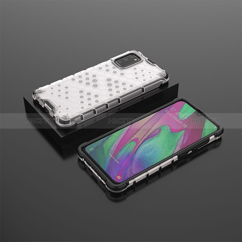Samsung Galaxy A41用360度 フルカバー ハイブリットバンパーケース クリア透明 プラスチック カバー AM2 サムスン 