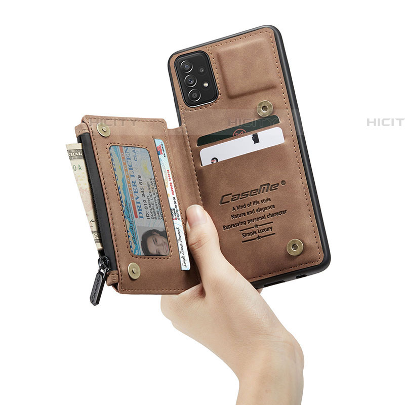 Samsung Galaxy A52 4G用ケース 高級感 手触り良いレザー柄 C01S サムスン 