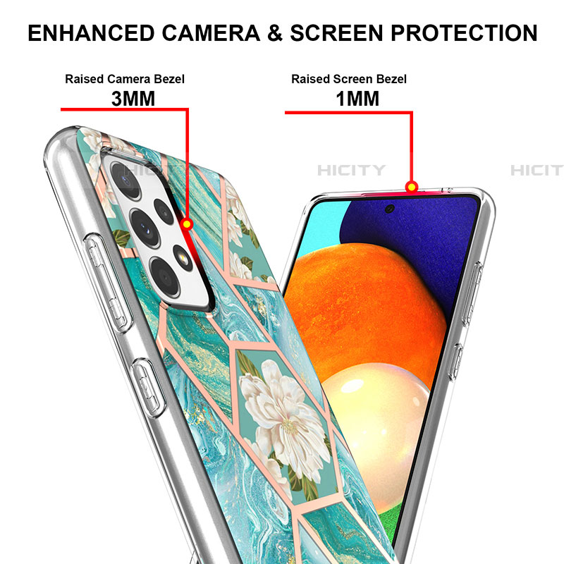 Samsung Galaxy A52 4G用シリコンケース ソフトタッチラバー バタフライ パターン カバー Y02B サムスン 
