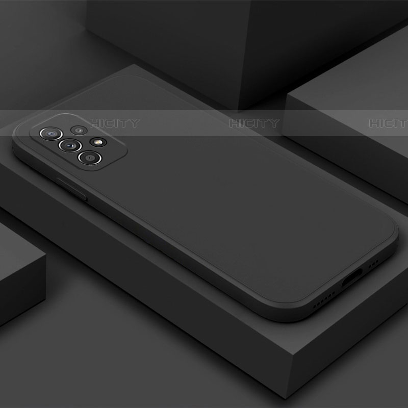Samsung Galaxy A52 5G用360度 フルカバー極薄ソフトケース シリコンケース 耐衝撃 全面保護 バンパー サムスン ブラック