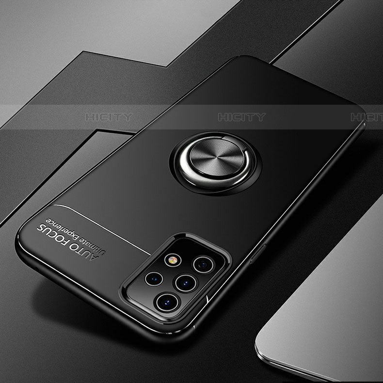 Samsung Galaxy A52 5G用極薄ソフトケース シリコンケース 耐衝撃 全面保護 アンド指輪 マグネット式 バンパー JM3 サムスン 