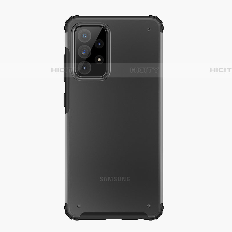Samsung Galaxy A52 5G用ハイブリットバンパーケース クリア透明 プラスチック カバー サムスン 