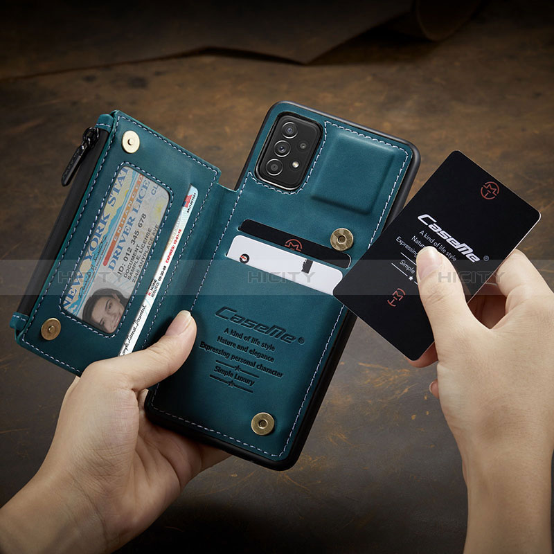 Samsung Galaxy A52s 5G用ケース 高級感 手触り良いレザー柄 C02S サムスン 