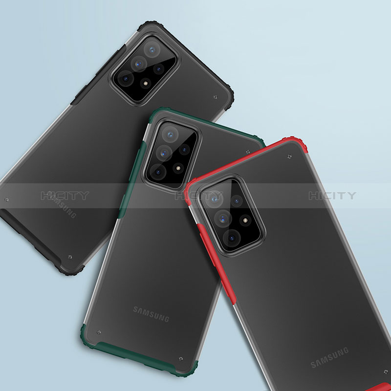 Samsung Galaxy A52s 5G用ハイブリットバンパーケース クリア透明 プラスチック カバー サムスン 