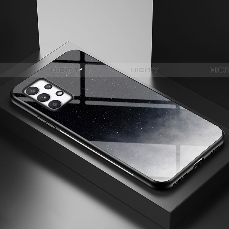Samsung Galaxy A53 5G用ハイブリットバンパーケース プラスチック パターン 鏡面 カバー LS1 サムスン 