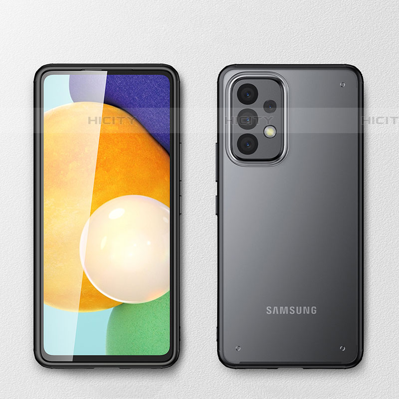 Samsung Galaxy A53 5G用ハイブリットバンパーケース クリア透明 プラスチック カバー サムスン 