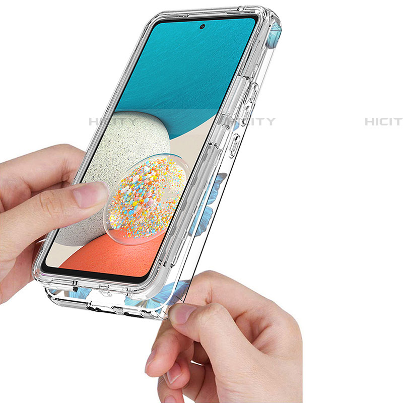Samsung Galaxy A53 5G用前面と背面 360度 フルカバー 極薄ソフトケース シリコンケース 耐衝撃 全面保護 バンパー 透明 サムスン 
