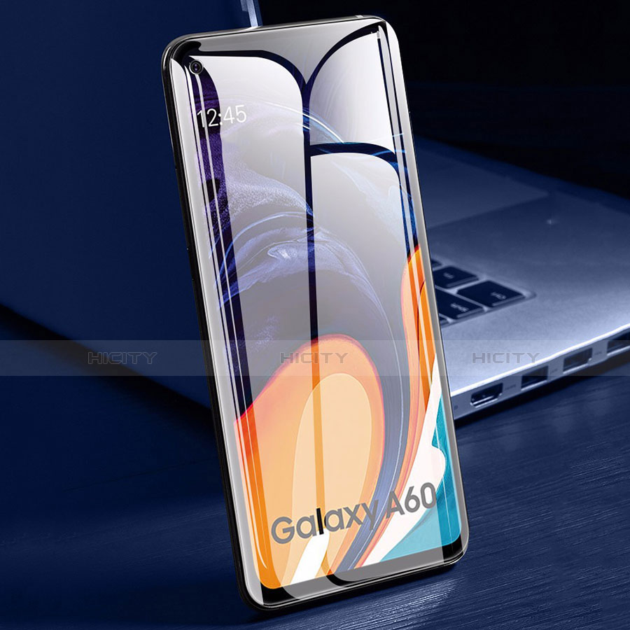 Samsung Galaxy A60用強化ガラス フル液晶保護フィルム サムスン ブラック