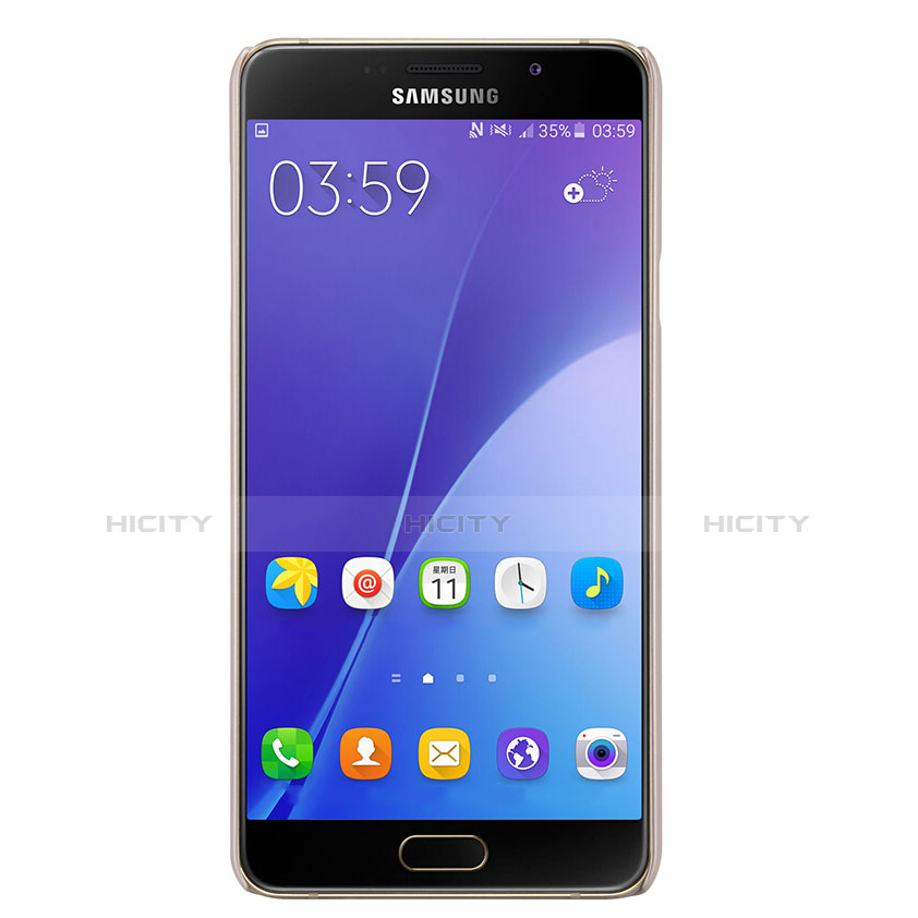 Samsung Galaxy A7 (2016) A7100用ハードケース プラスチック 質感もマット M03 サムスン ゴールド