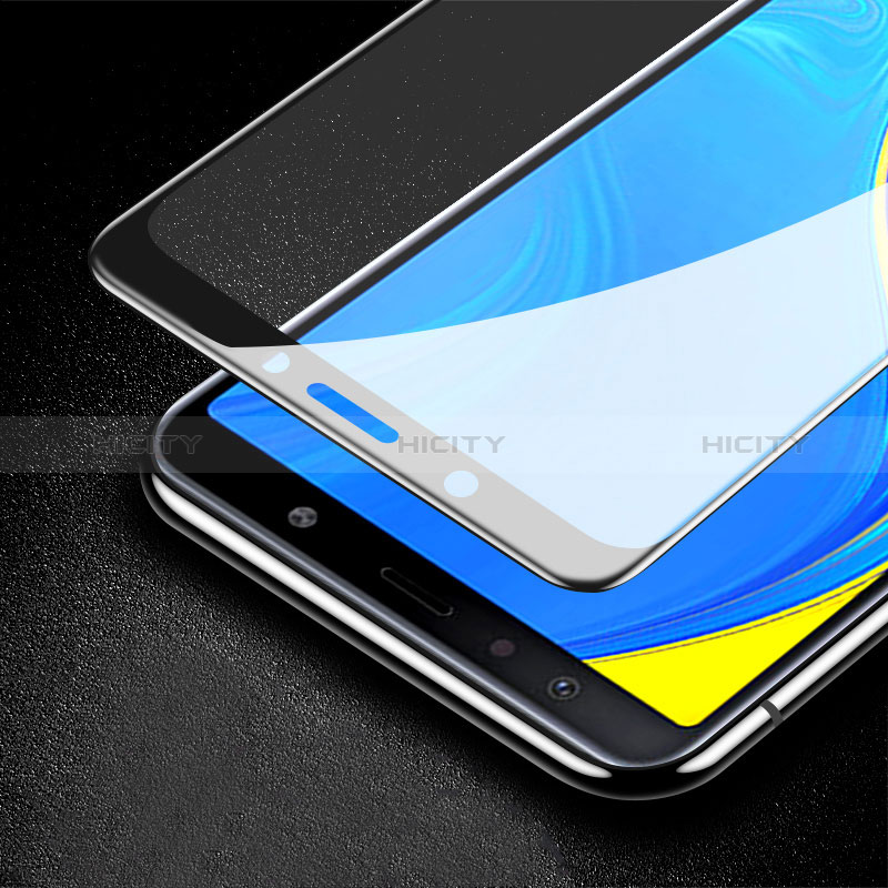 Samsung Galaxy A7 (2018) A750用強化ガラス フル液晶保護フィルム F03 サムスン ブラック