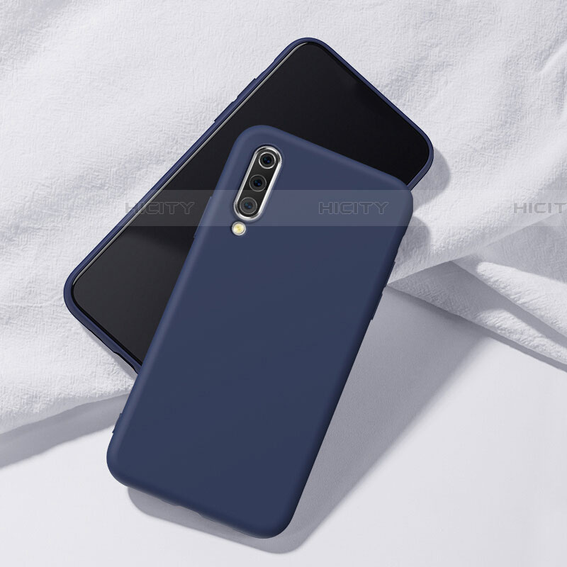 Samsung Galaxy A70用360度 フルカバー極薄ソフトケース シリコンケース 耐衝撃 全面保護 バンパー C01 サムスン ネイビー