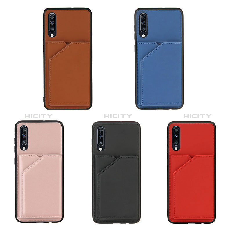 Samsung Galaxy A70S用ケース 高級感 手触り良いレザー柄 Y04B サムスン 