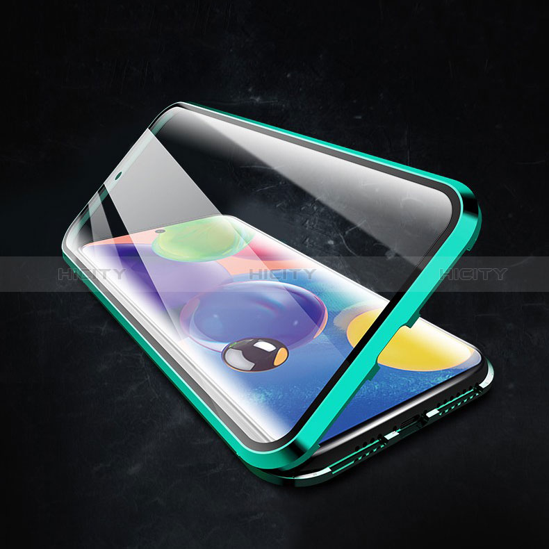 Samsung Galaxy A71 4G A715用ケース 高級感 手触り良い アルミメタル 製の金属製 360度 フルカバーバンパー 鏡面 カバー サムスン 