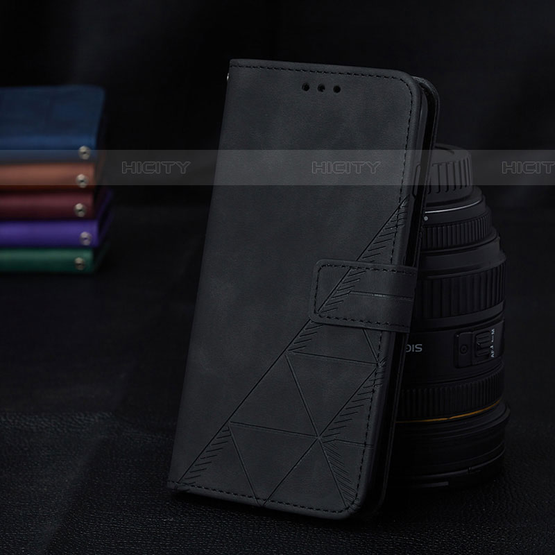 Samsung Galaxy A72 4G用手帳型 レザーケース スタンド カバー Y02B サムスン ブラック