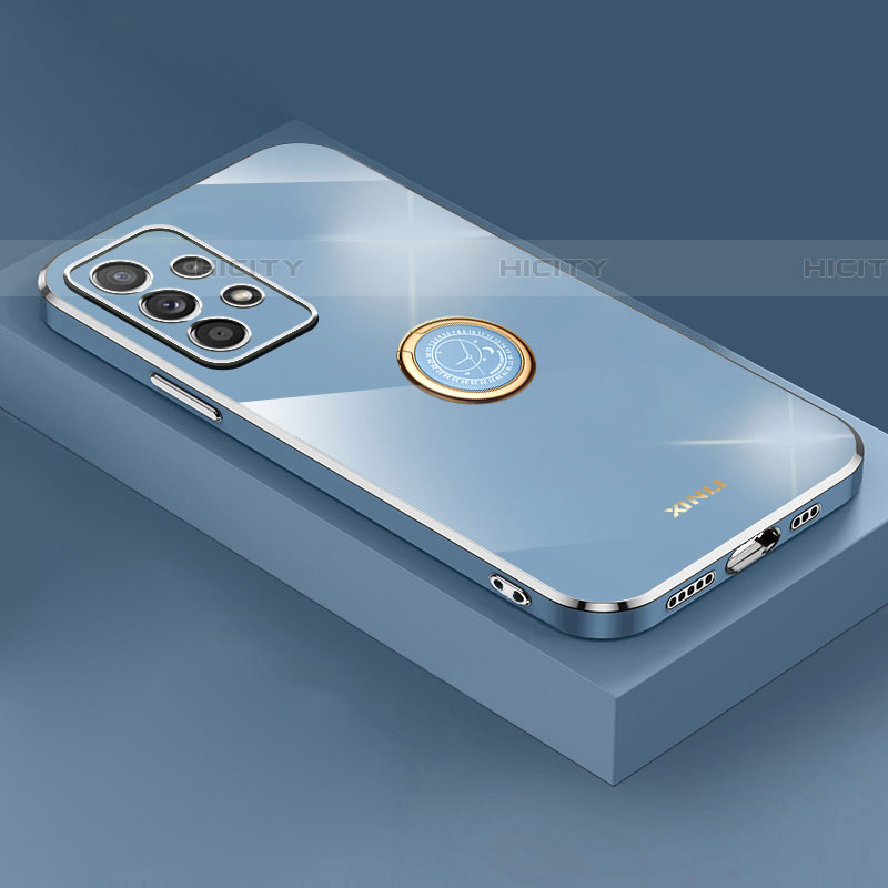 Samsung Galaxy A72 4G用極薄ソフトケース シリコンケース 耐衝撃 全面保護 アンド指輪 マグネット式 バンパー XL2 サムスン 