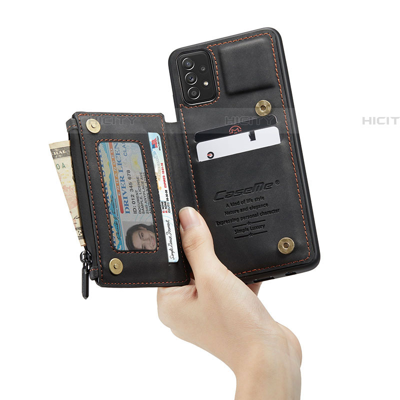 Samsung Galaxy A72 4G用ケース 高級感 手触り良いレザー柄 C01S サムスン 