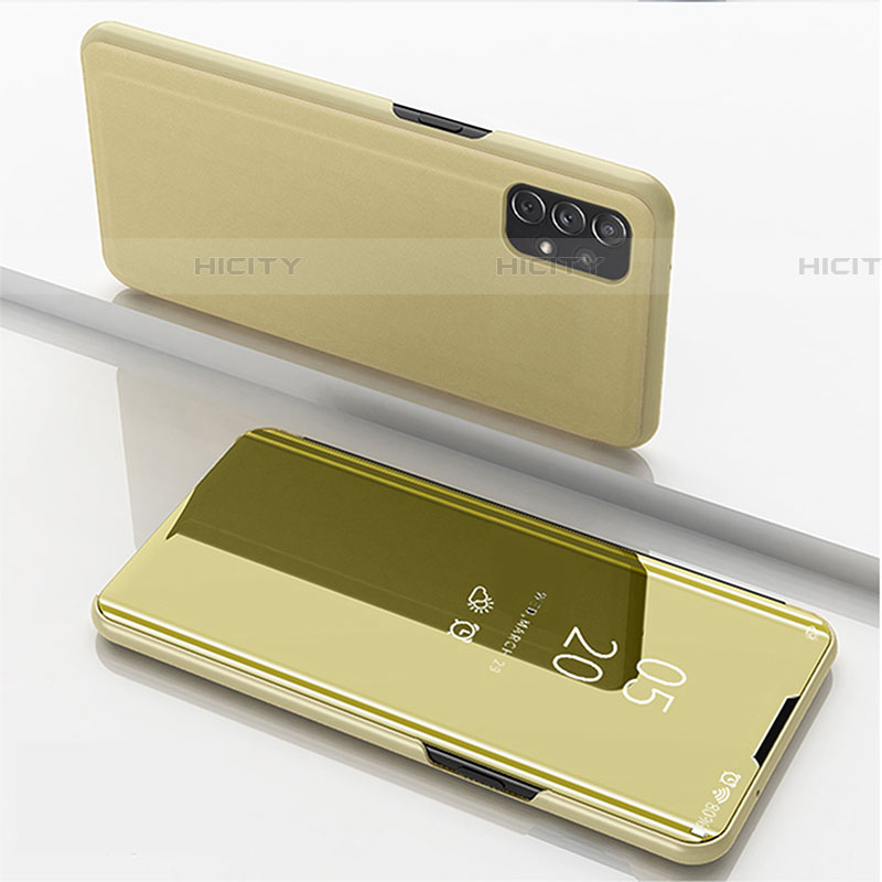 Samsung Galaxy A72 4G用手帳型 レザーケース スタンド 鏡面 カバー サムスン 