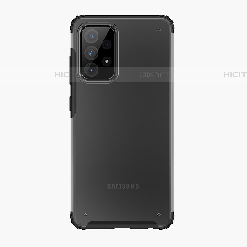 Samsung Galaxy A72 4G用ハイブリットバンパーケース クリア透明 プラスチック カバー サムスン 