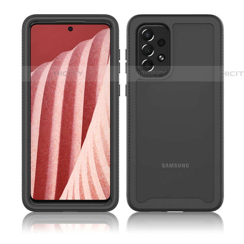 Samsung Galaxy A73 5G用360度 フルカバー ハイブリットバンパーケース クリア透明 プラスチック カバー ZJ3 サムスン 