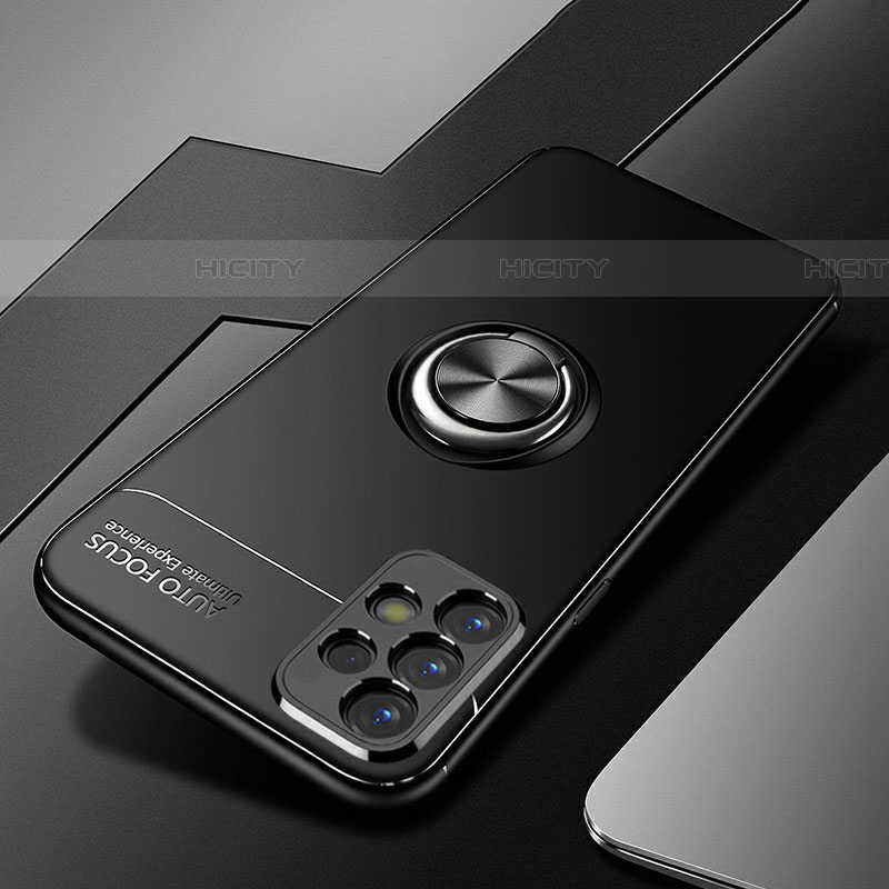 Samsung Galaxy A73 5G用極薄ソフトケース シリコンケース 耐衝撃 全面保護 アンド指輪 マグネット式 バンパー JM3 サムスン 