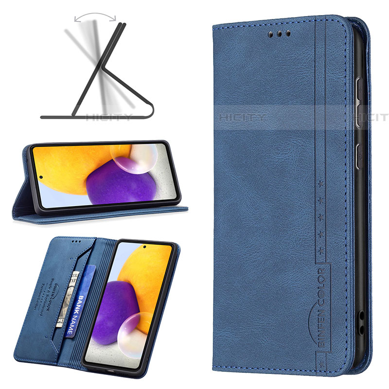 Samsung Galaxy A73 5G用手帳型 レザーケース スタンド カバー B15F サムスン 