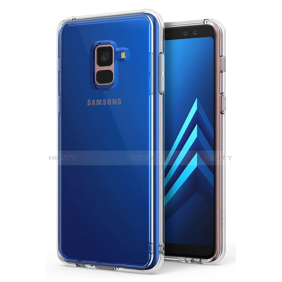 Samsung Galaxy A8+ A8 Plus (2018) Duos A730F用極薄ソフトケース シリコンケース 耐衝撃 全面保護 クリア透明 カバー サムスン クリア