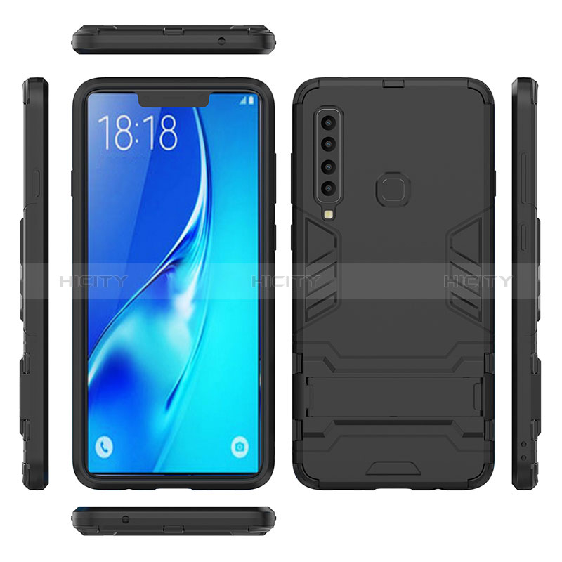 Samsung Galaxy A9 Star Pro用ハイブリットバンパーケース スタンド プラスチック 兼シリコーン カバー T02 サムスン 