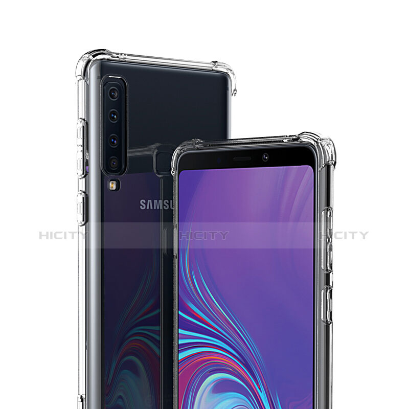 Samsung Galaxy A9s用極薄ソフトケース シリコンケース 耐衝撃 全面保護 クリア透明 カバー サムスン クリア