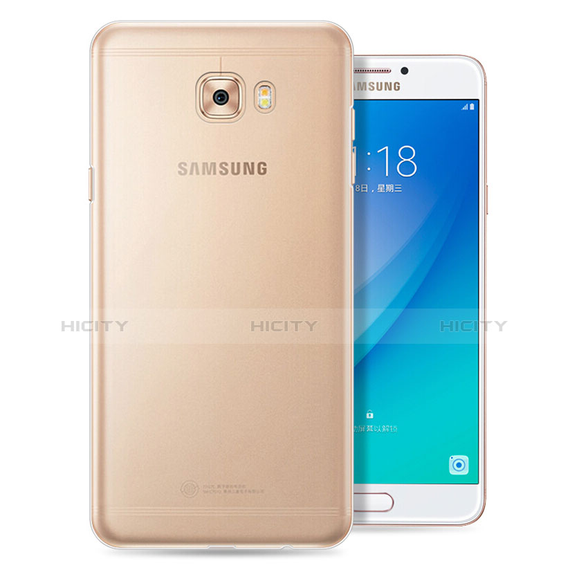 Samsung Galaxy C5 Pro C5010用極薄ソフトケース シリコンケース 耐衝撃 全面保護 クリア透明 T08 サムスン クリア