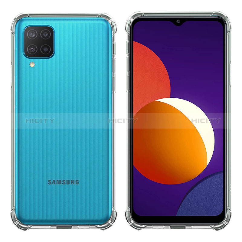 Samsung Galaxy F12用極薄ソフトケース シリコンケース 耐衝撃 全面保護 クリア透明 T03 サムスン クリア