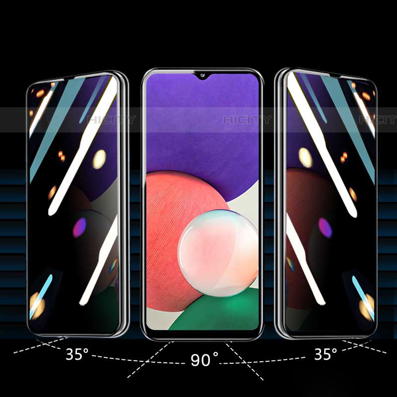 Samsung Galaxy F13 4G用反スパイ 強化ガラス 液晶保護フィルム S01 サムスン クリア
