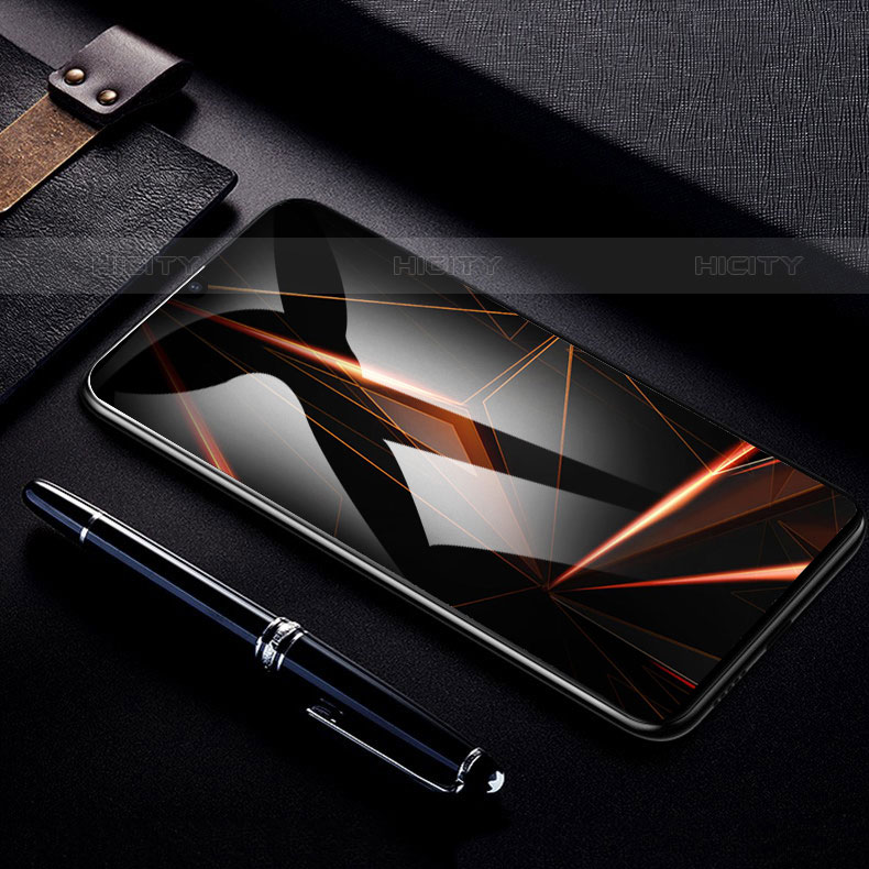 Samsung Galaxy F41用強化ガラス フル液晶保護フィルム サムスン ブラック