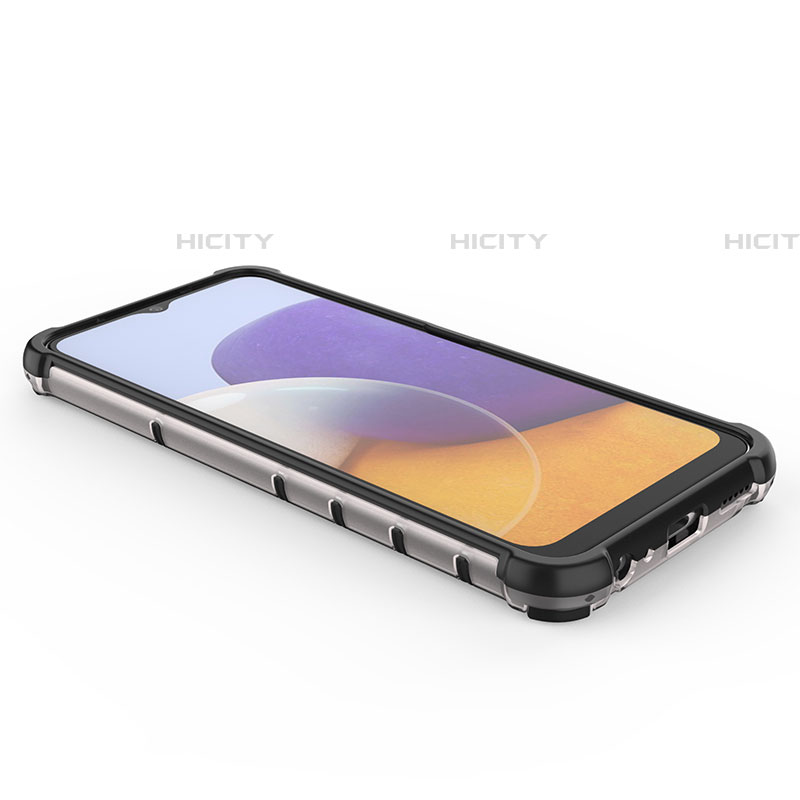 Samsung Galaxy F42 5G用360度 フルカバー ハイブリットバンパーケース クリア透明 プラスチック カバー AM1 サムスン 