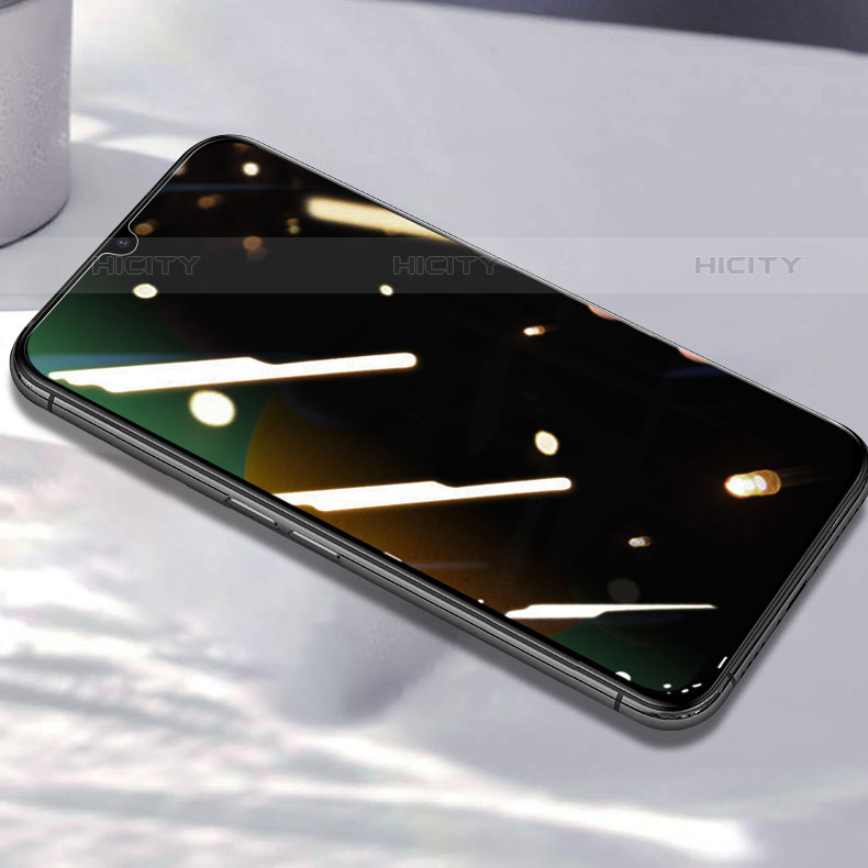Samsung Galaxy M01s用反スパイ 強化ガラス 液晶保護フィルム S05 サムスン クリア