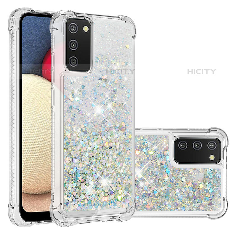 Samsung Galaxy M02s用シリコンケース ソフトタッチラバー ブリンブリン カバー S01 サムスン 