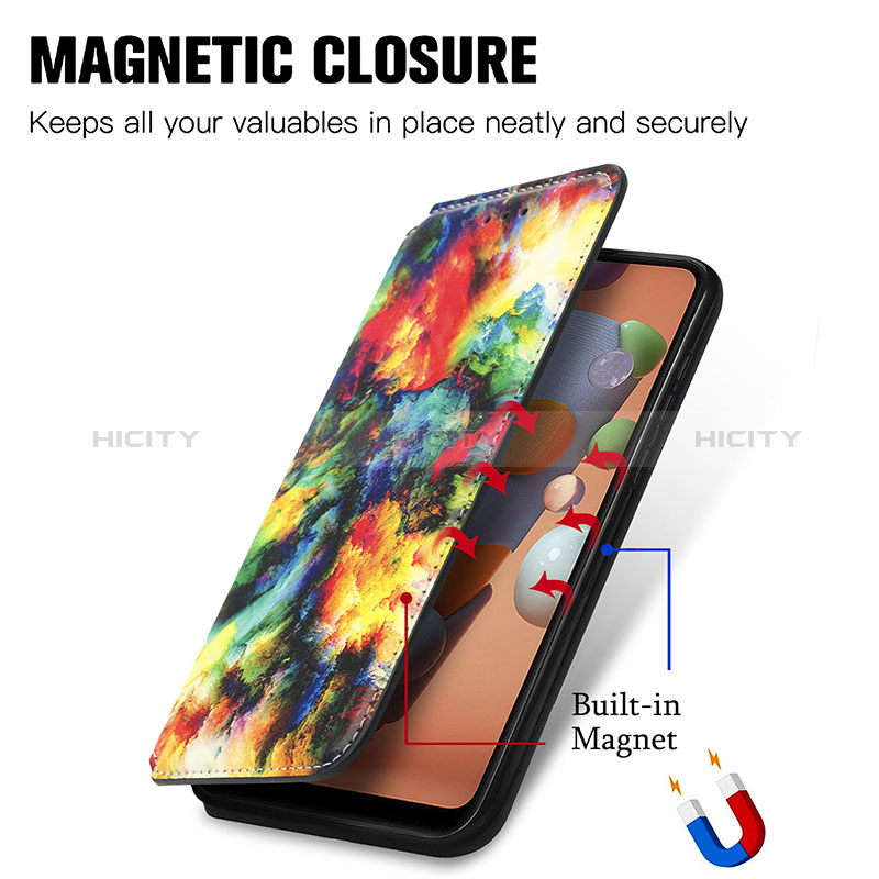 Samsung Galaxy M11用手帳型 レザーケース スタンド パターン カバー S02D サムスン 