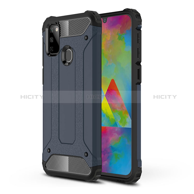 Samsung Galaxy M30s用ハイブリットバンパーケース プラスチック 兼シリコーン カバー WL1 サムスン ミッドナイトネイビー